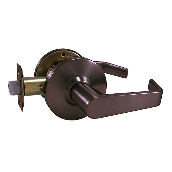 Design Hardware Grade 2 Cylindrical Lock, 75-Passage, F-Flat Lever, Round Rose, Oil Rubbed Dark Bronze, 2-3/4 Inch DH-J-75-F-10B - main